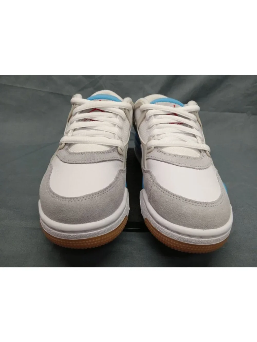 Nike Boys Air Jordan 4 RM (GS) Sneakers Mesh White Blue Size 7 NEW NO BOX!